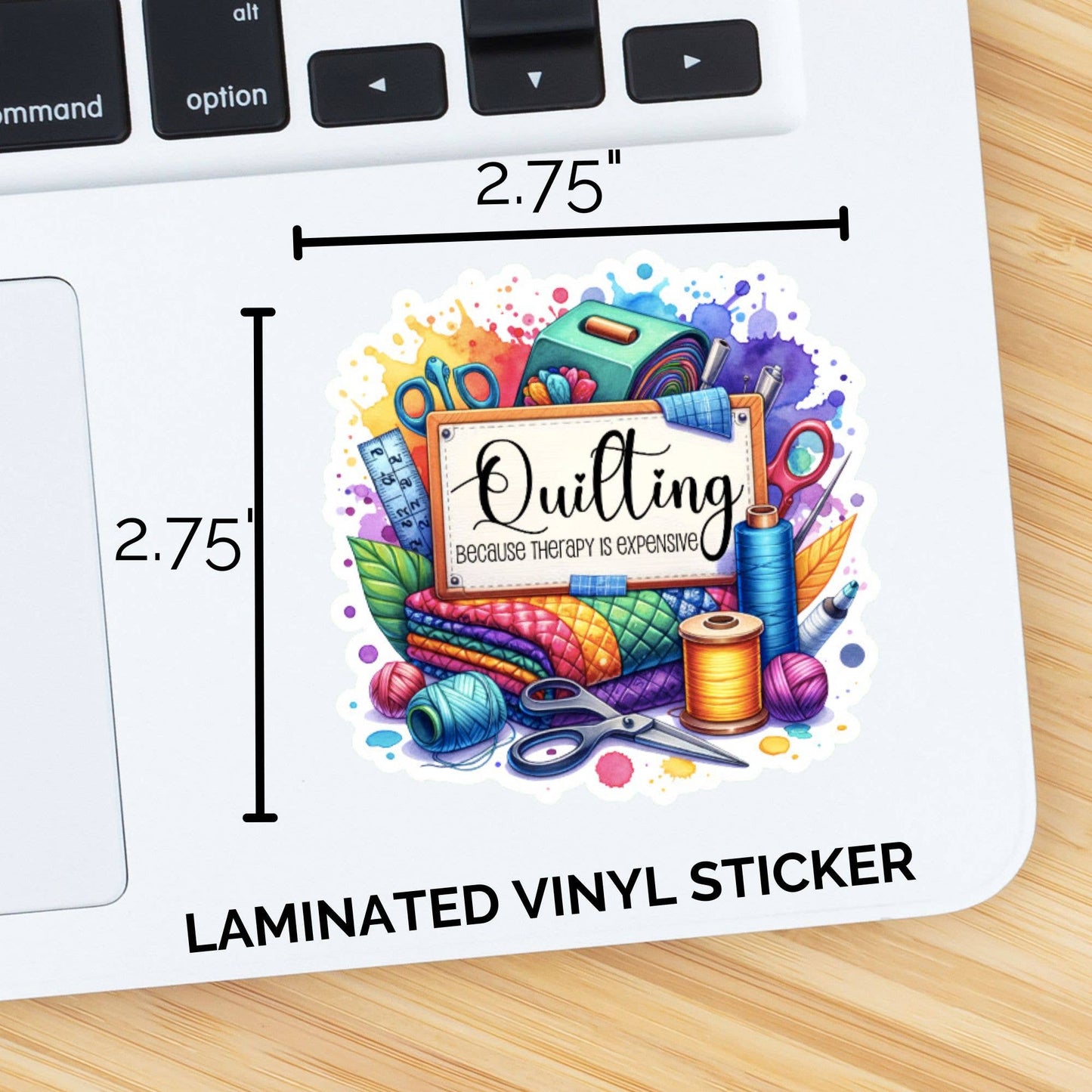 Quilting: Because Therapy Is Expensive Sticker