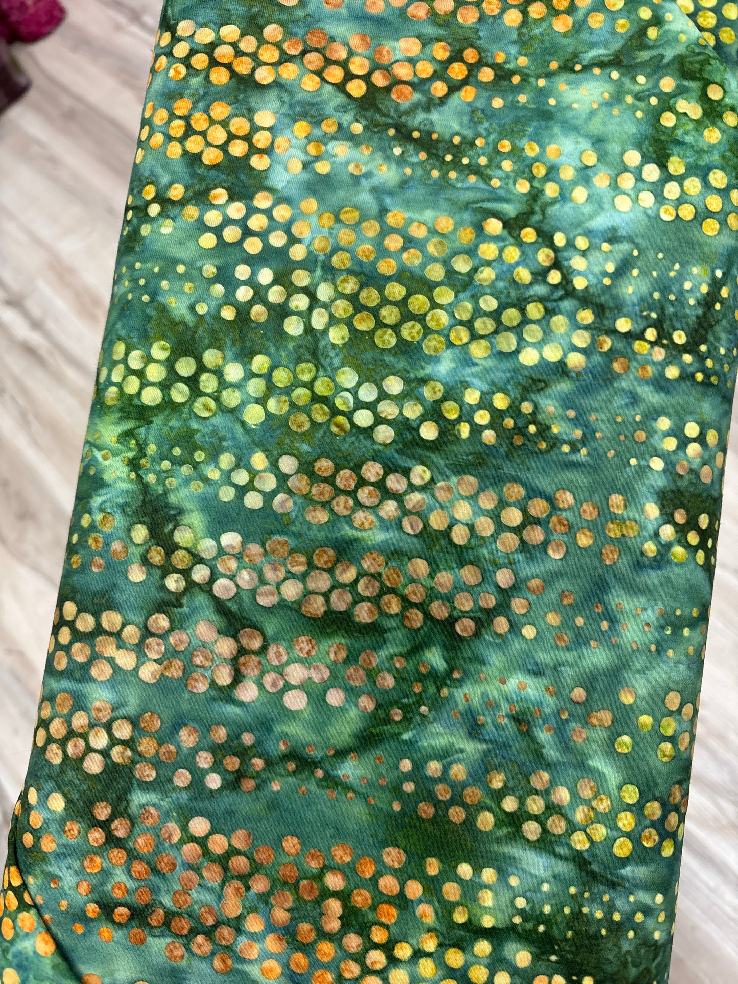 Artisan Batiks - Elemental Dots N' Spots Bubbles - Green
