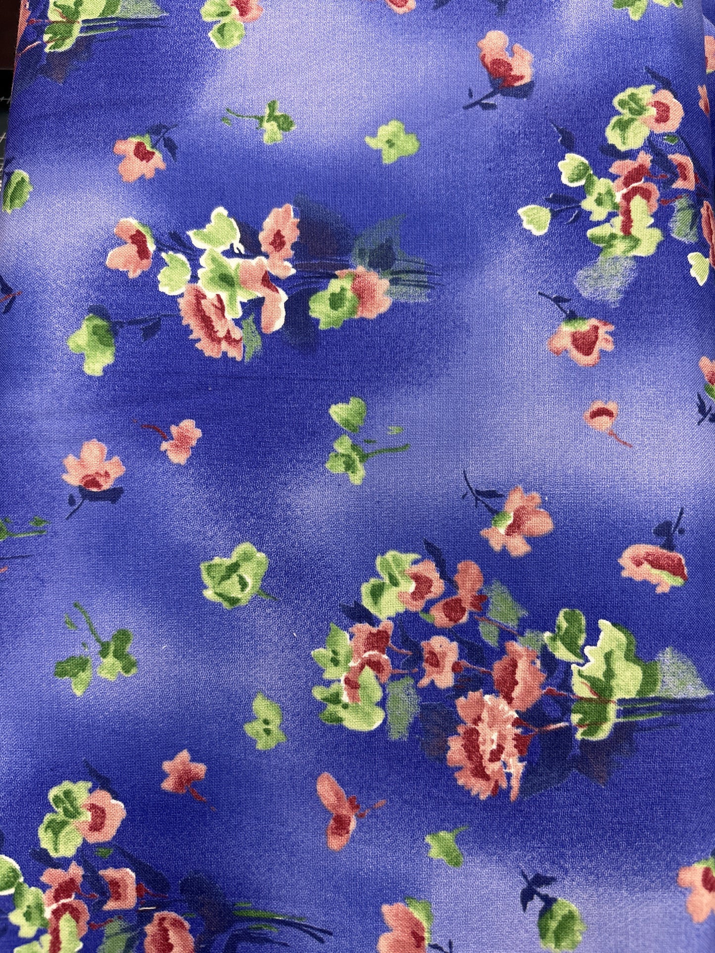 Flowers From My Garden Harmony Prints - Northcott - Blue