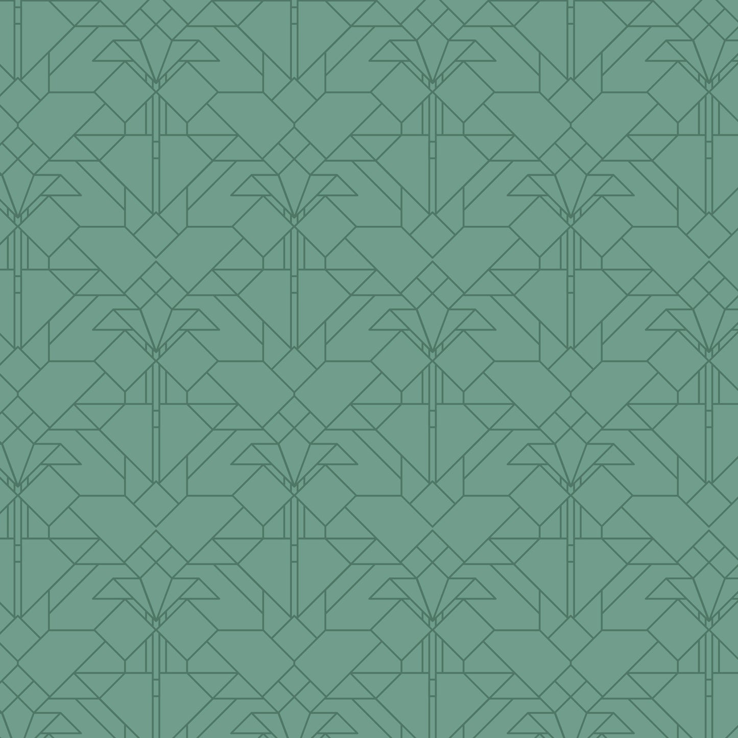 FLW Tone on Tone - Coonley Tulip - Water