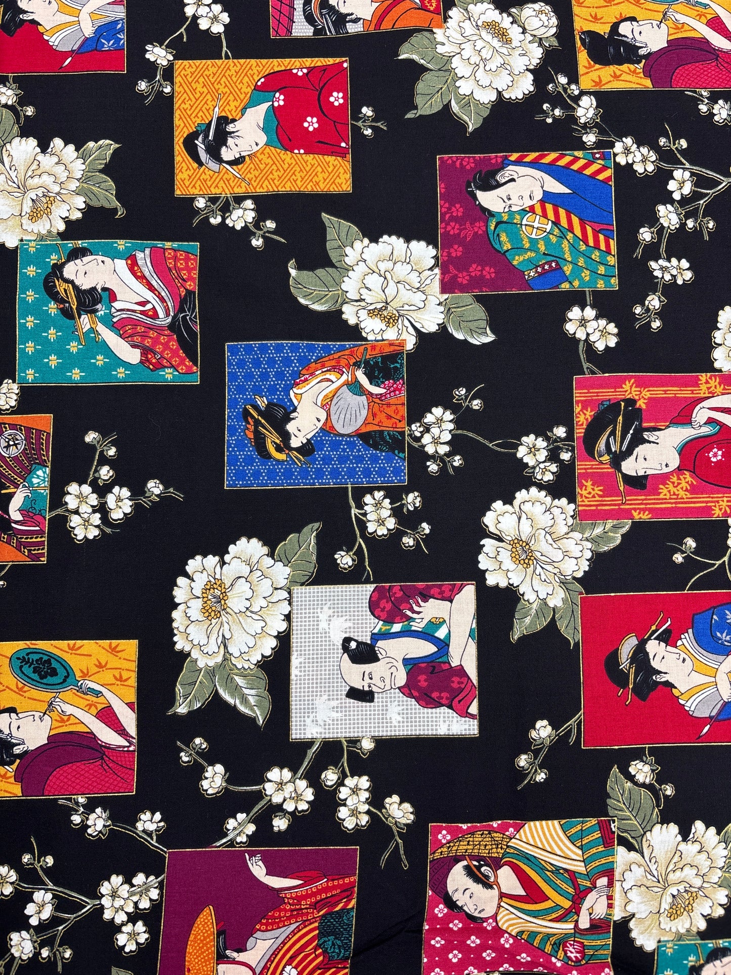 Empress Garden 3 - Portraits - Andover Fabrics
