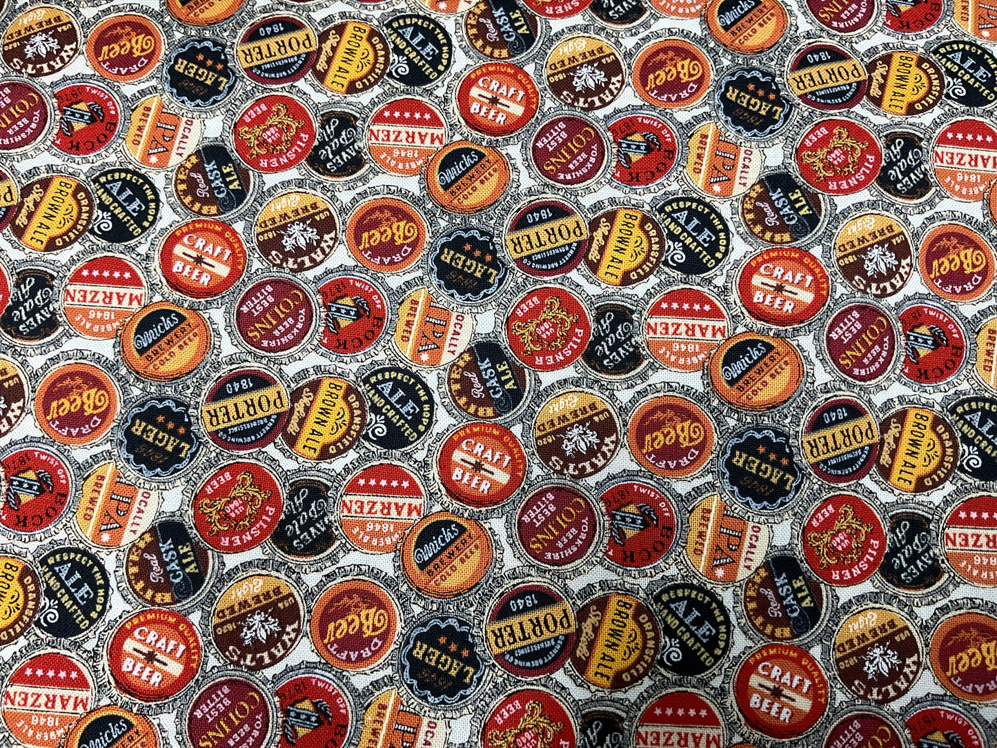 Beer Bottle Caps - Northcott