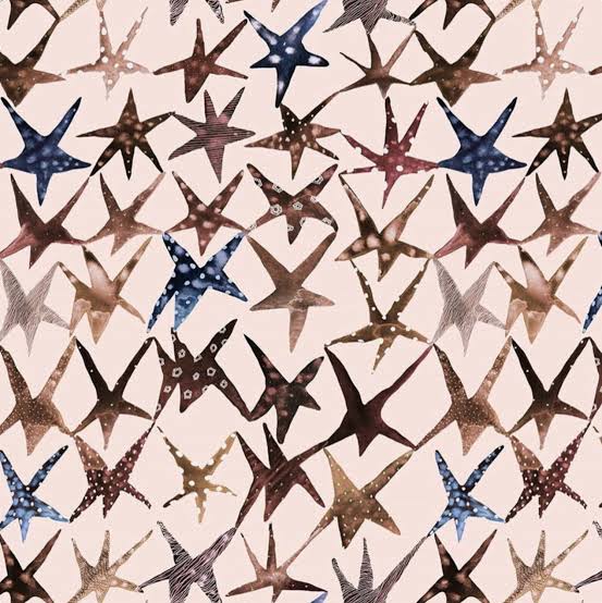 Galaxies - Cream Stars - Figo Fabrics