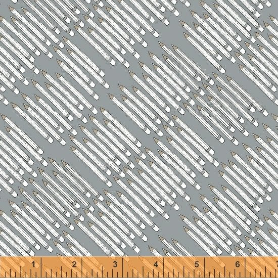 Pencil Club - Graphite - Windham Fabrics