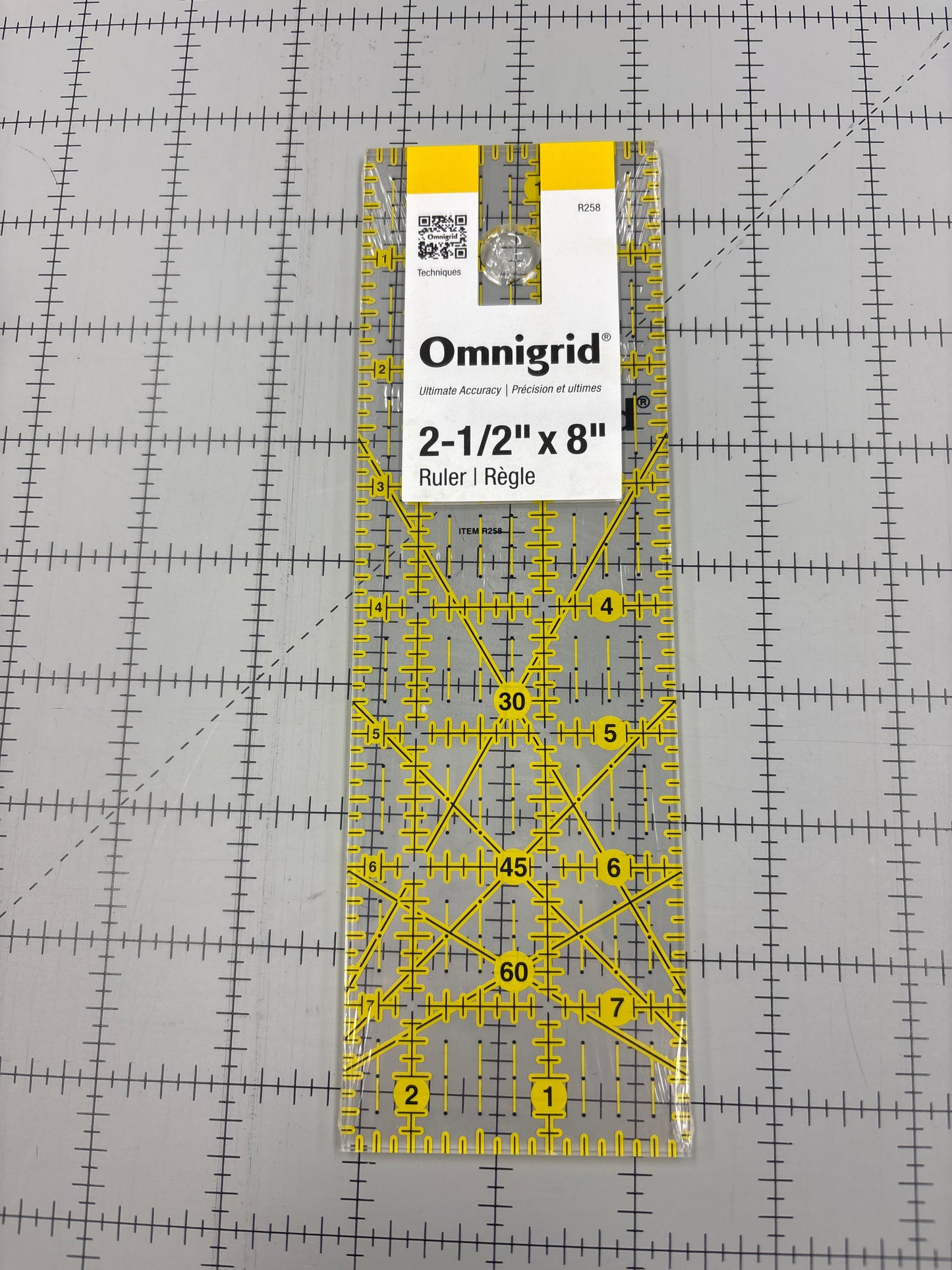 Règle Omnigrip - 2,5" x 8"