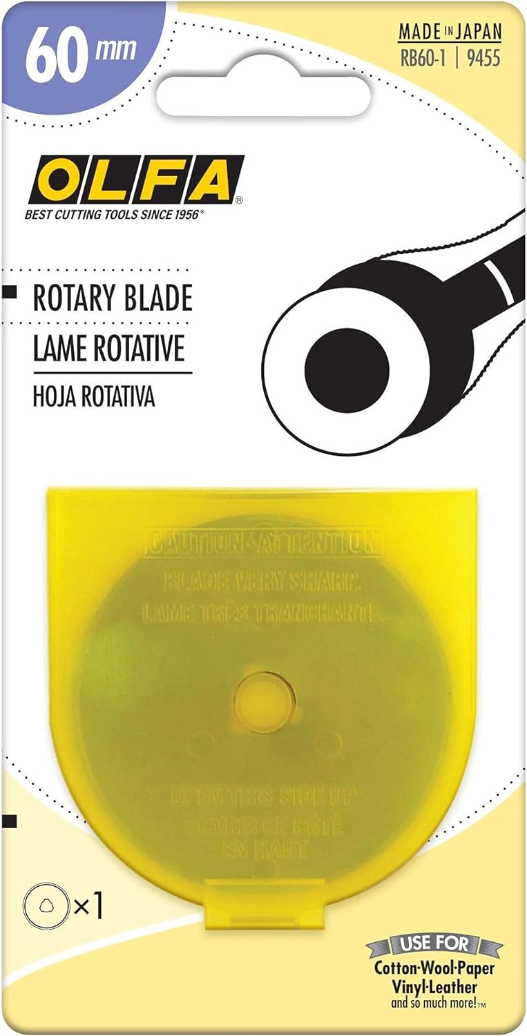 Lames de rechange pour polisseuse rotative Olfa - 60 mm - 1 paquet