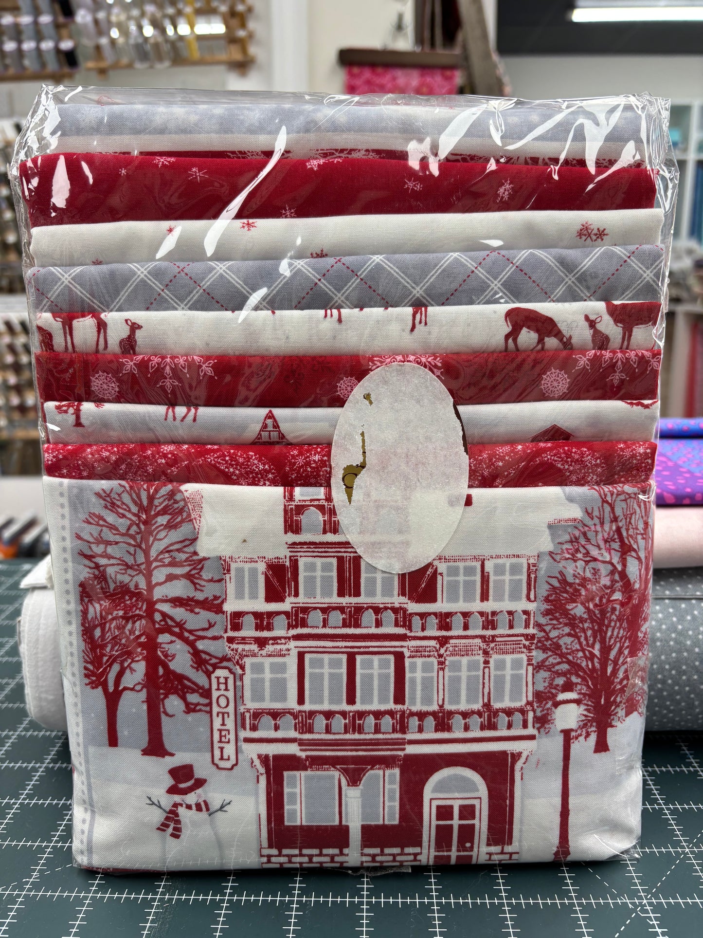 Restash #0036 - Quilt Kit - Holiday Lane - 53" x 65"
