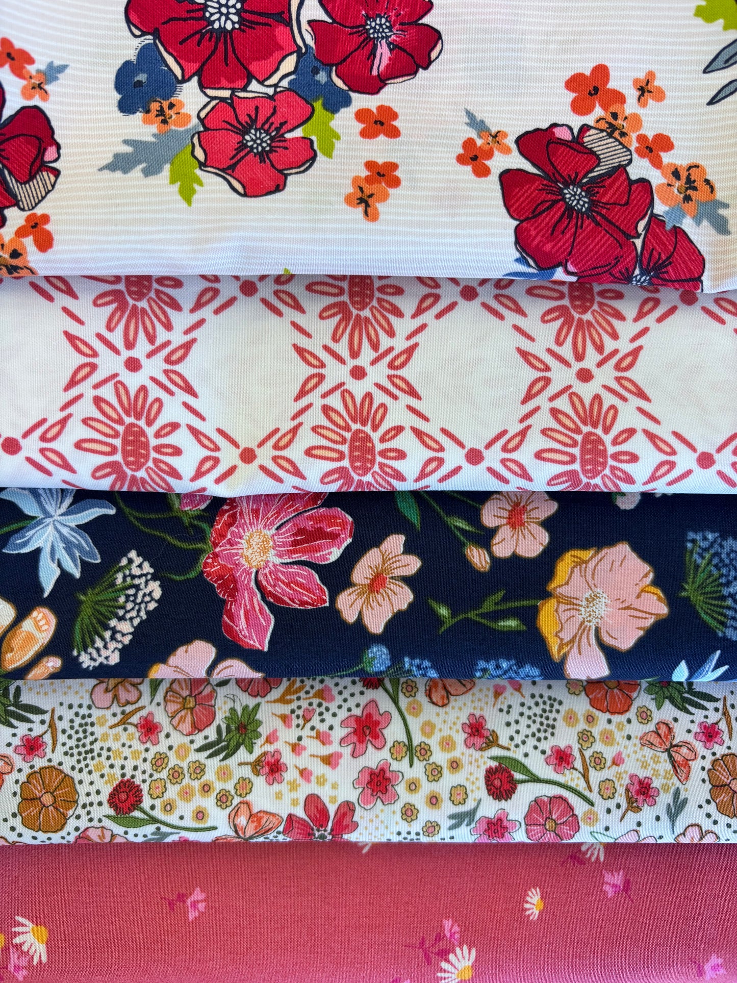 5 Yard Quilt Bundle - The Flower Fields by AGF
