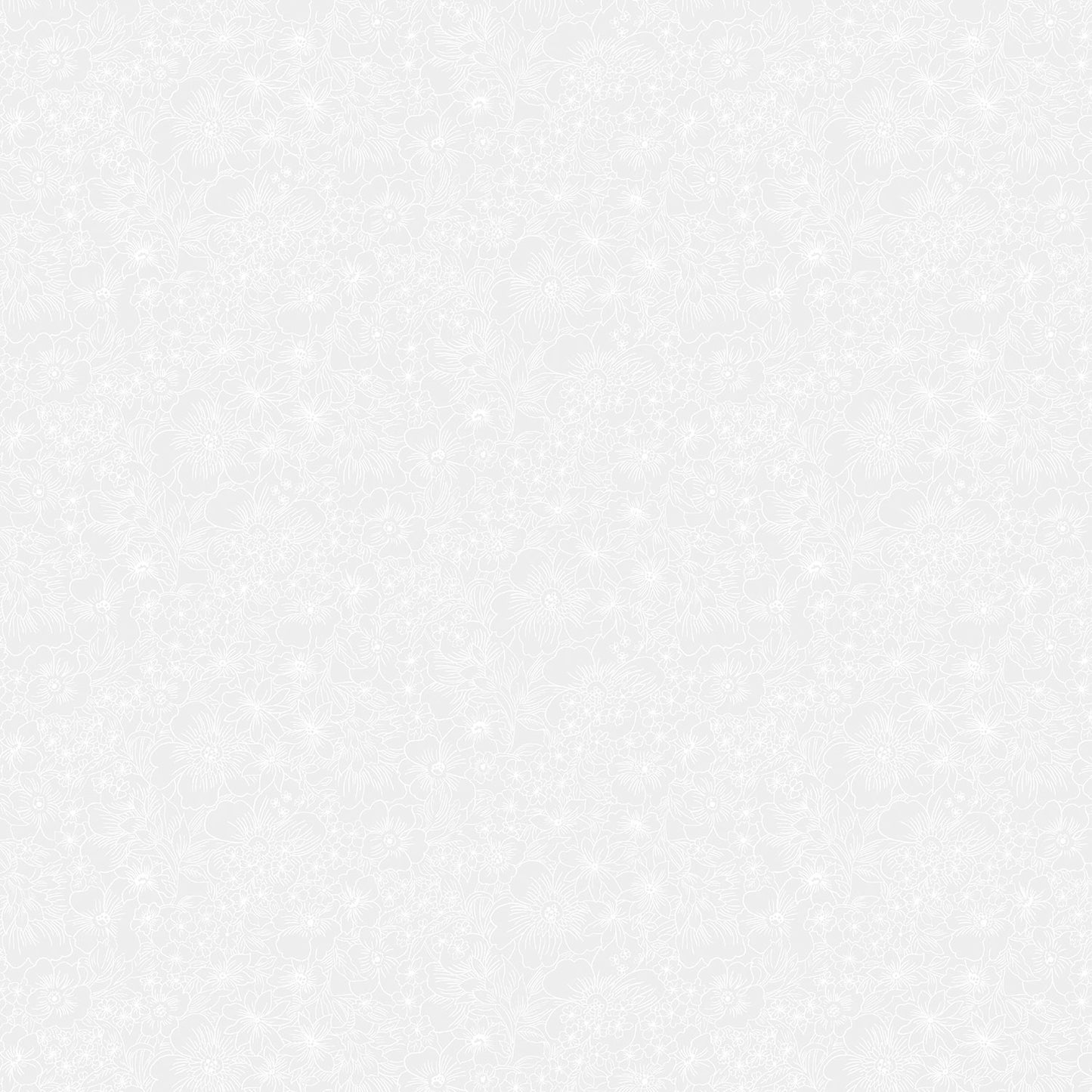 Monochrome - Packed Petals - White on White