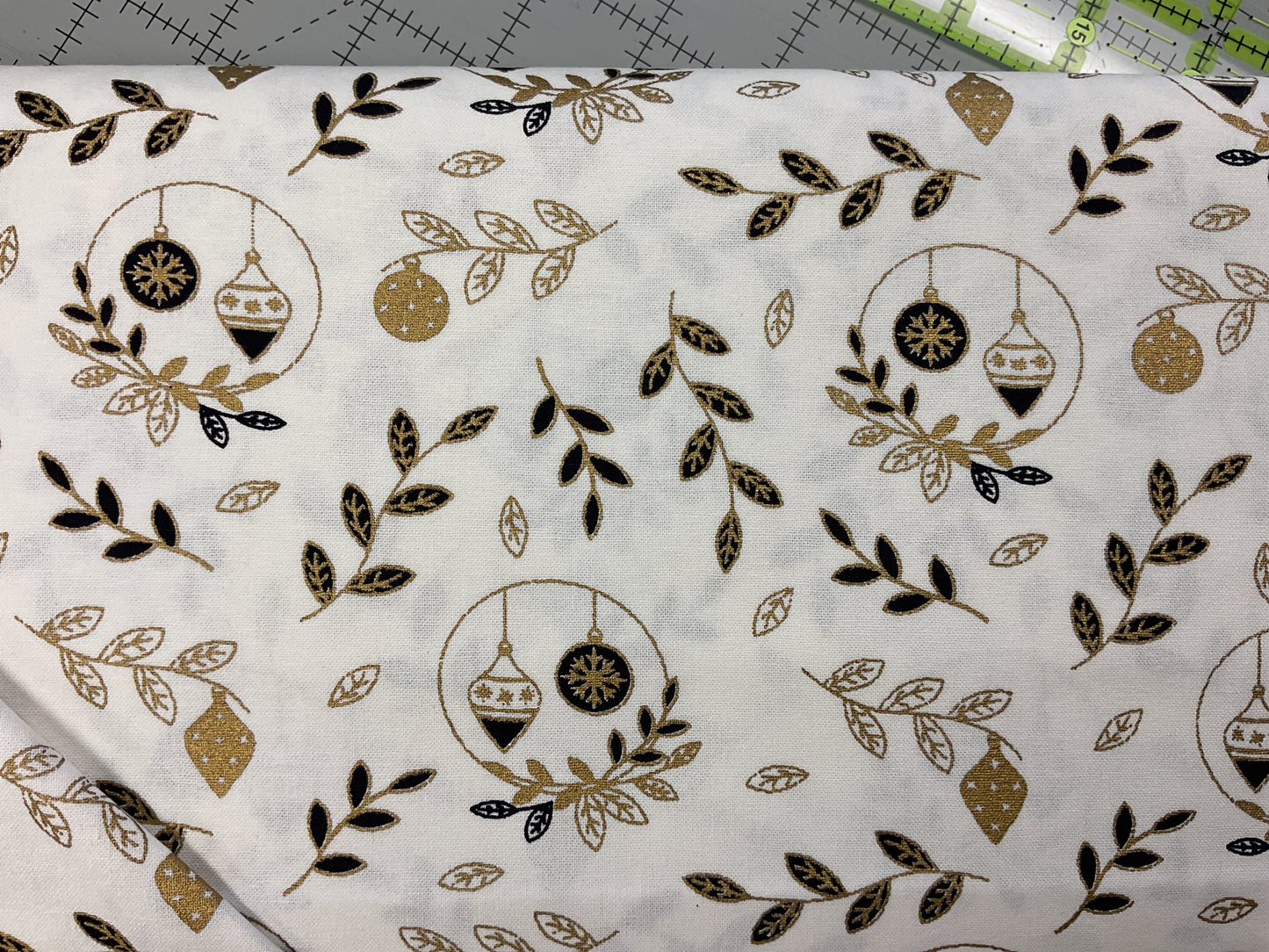 Metallic Christmas Bauble and Sprig