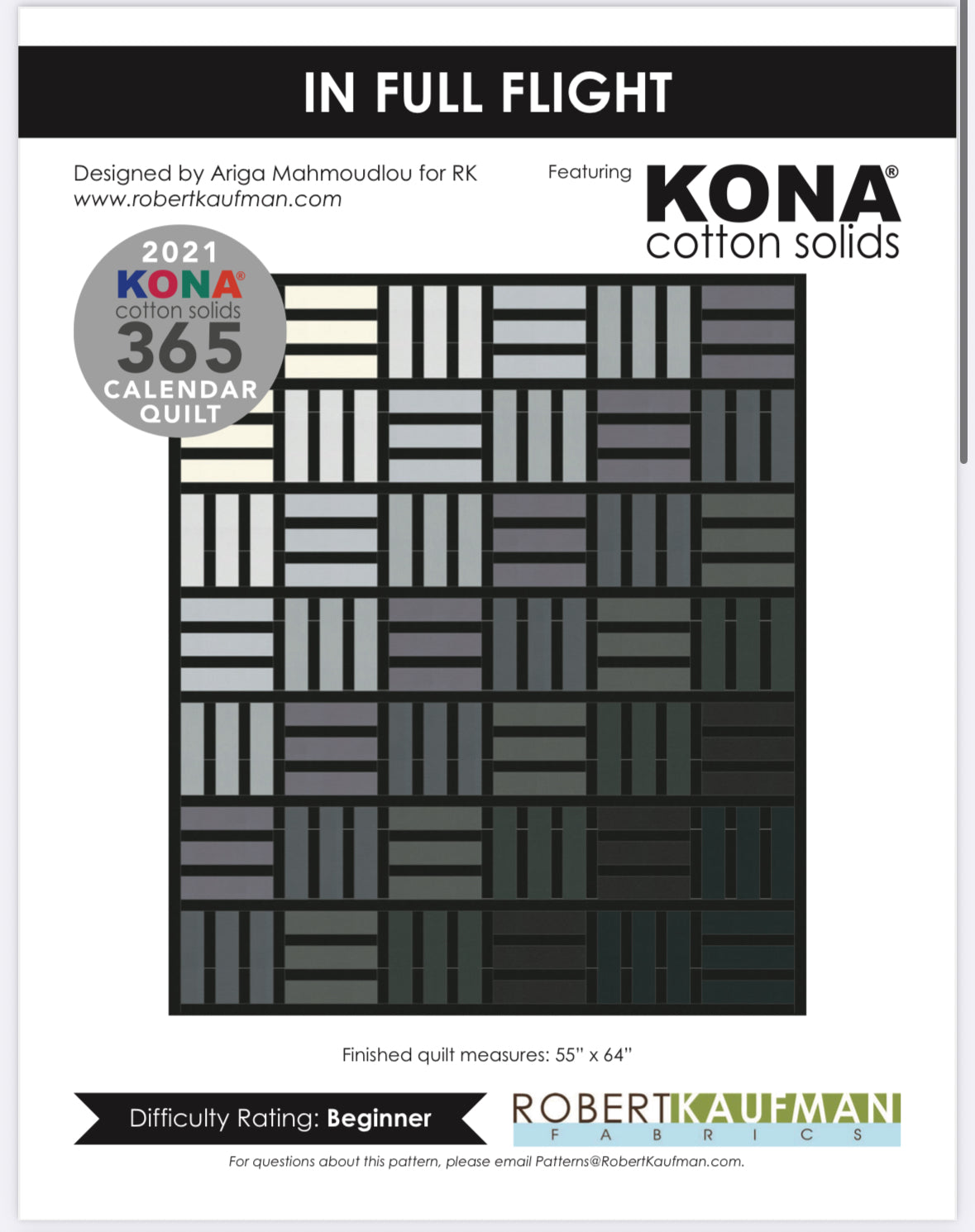 Quilt Kit - In Full Flight - 55”x64”