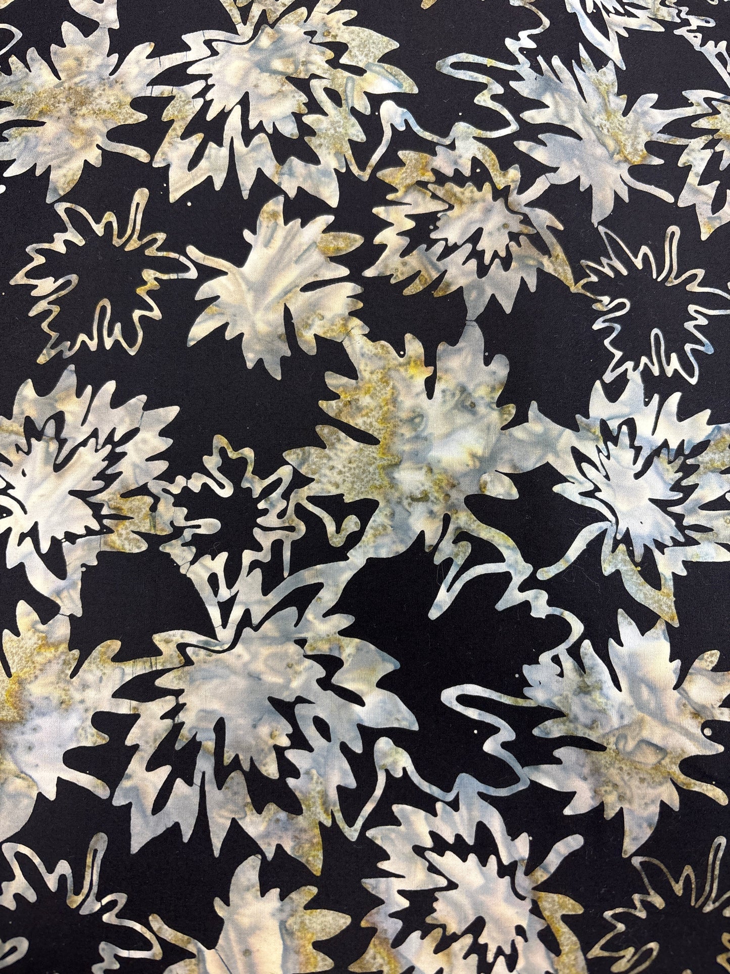 Grey Maple Leaf on Black