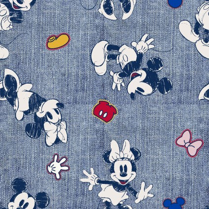 Mickey et Minnie Mouse - Bleu