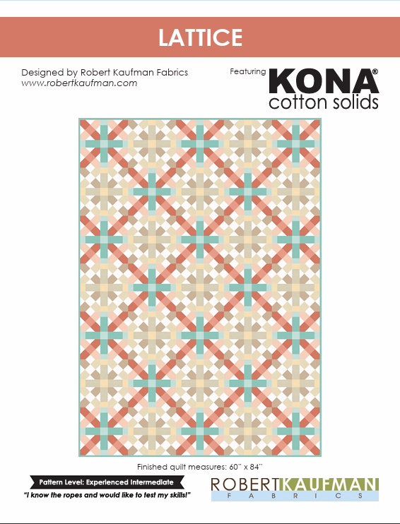 Quilt Kit - Lattice - 60"x84"