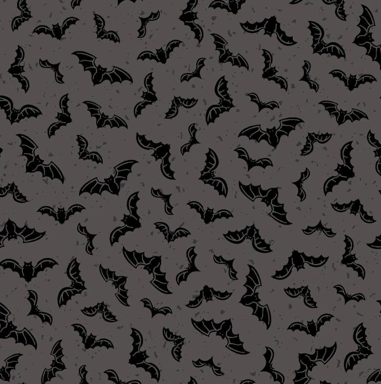 Goth Gardens - Flying Bats - Gray