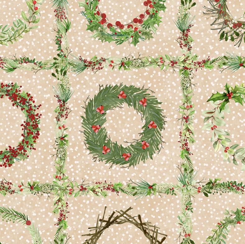 Winter Wreaths - Wreaths - Cream