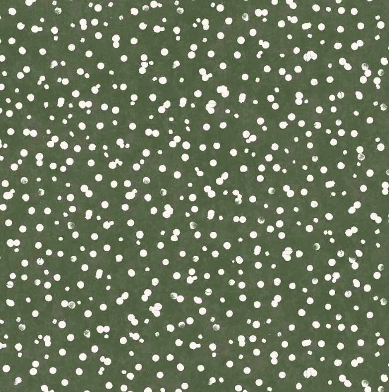 Winter Wreaths - Scattered Snow - Green