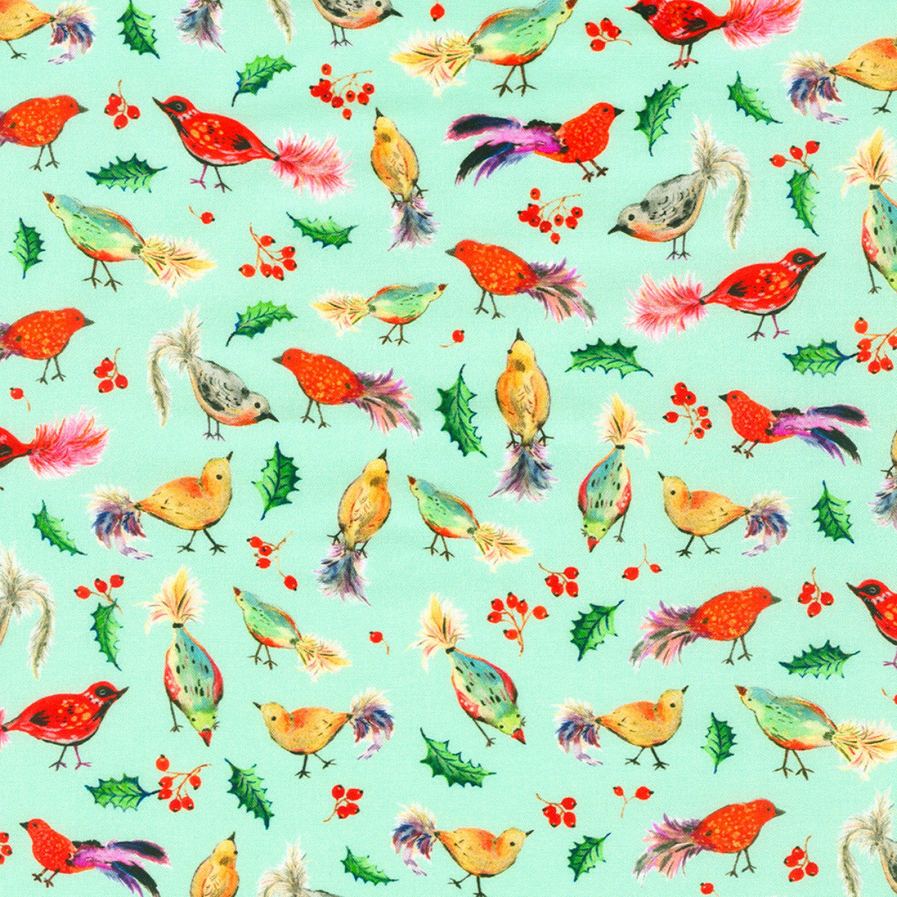 Yuletide Bouquet - Birds - Mint