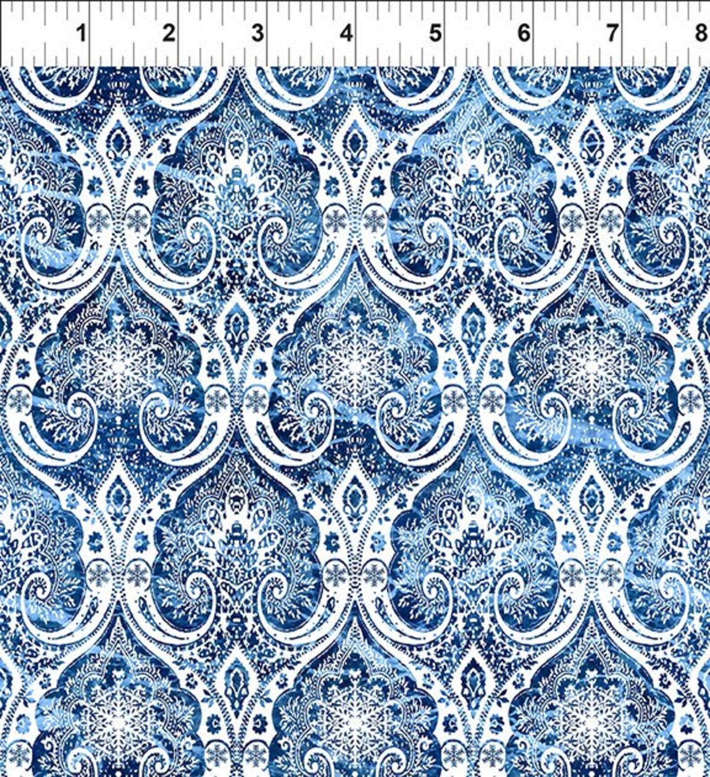 Nature's Winter - Snowflake Medallion - Blue