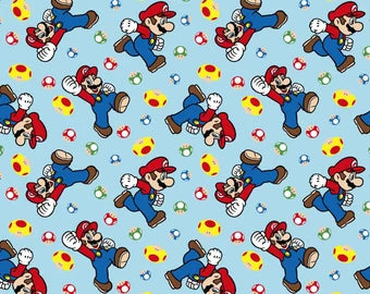 Super Mario - Mario And Mushroom Toss - Blue