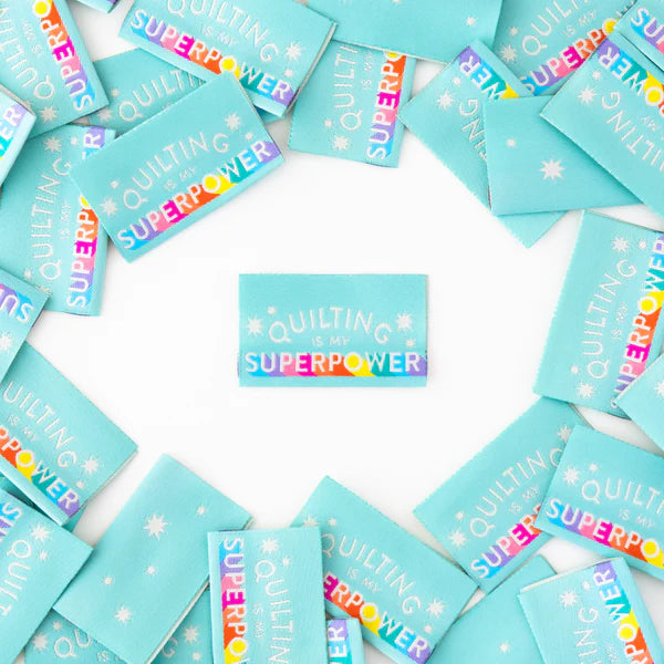 Étiquettes tissées de qualité supérieure - Le matelassage est mon super pouvoir