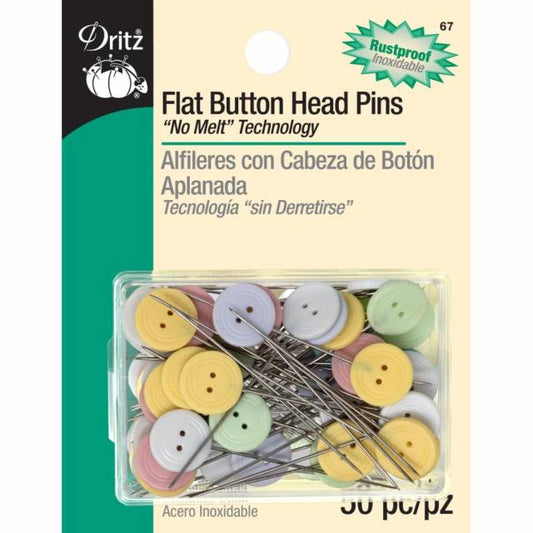 Dritz Button Head Pins - 50 piece