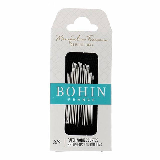 Bohin Betweens Patchwork/Quilting Needles Assorted Sizes 3/9 - 20 Piece