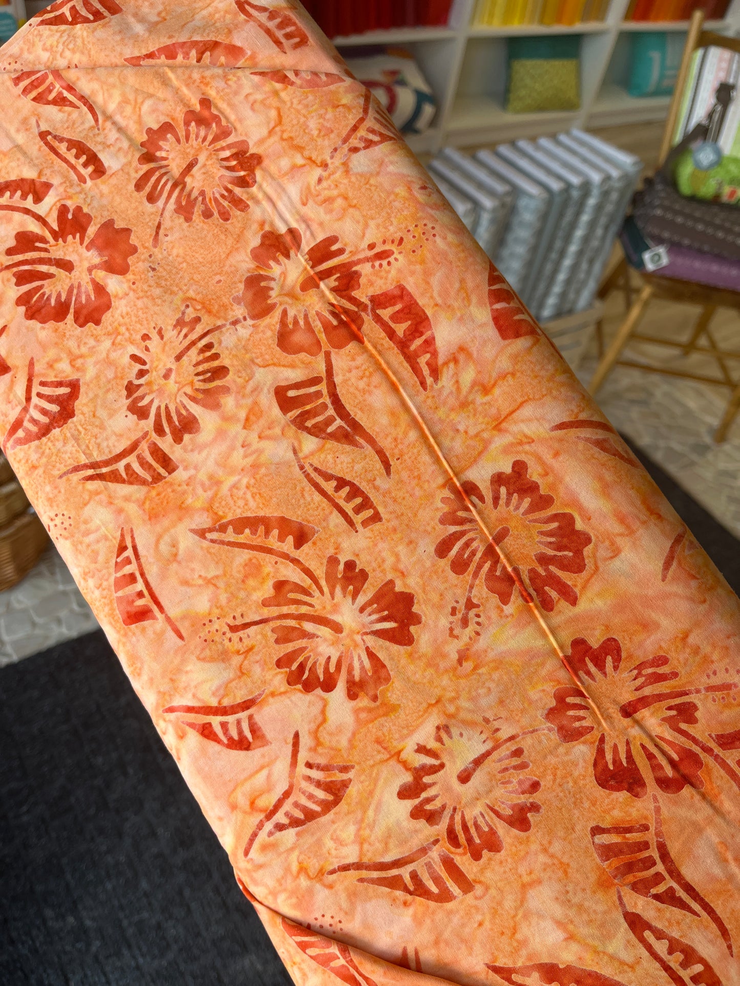 Batik - Orange Floral