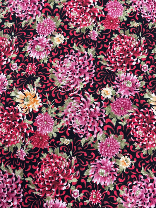 Japanese Garden by Hea Miki - Fuschia Chrysanthemum