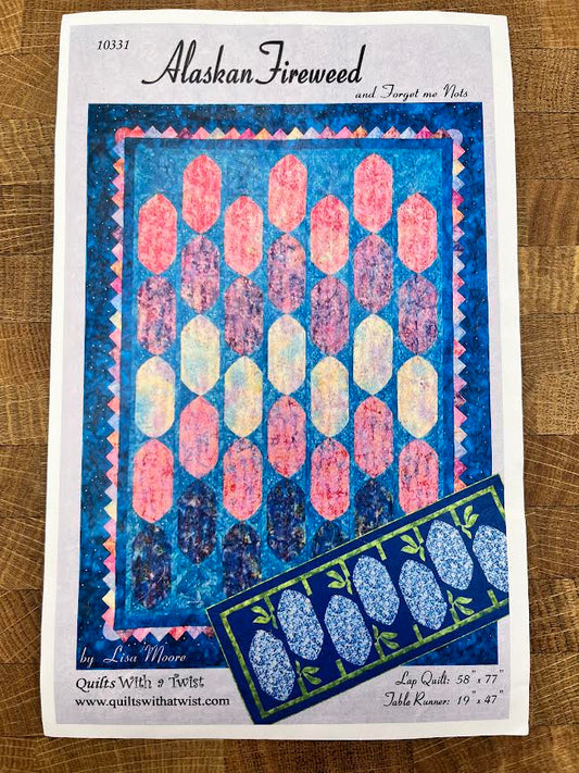 Restash Quilt Kit - Alaskan Firewood & Forget Me Nots