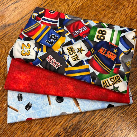 3 Yard Quilt Bundle - Hockey Trio