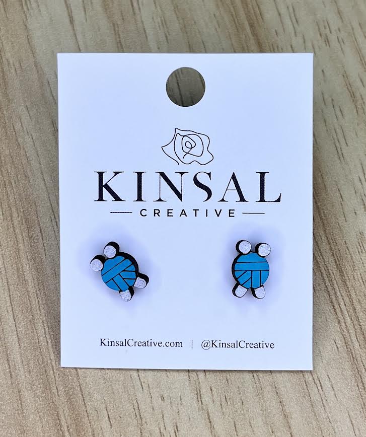 Kinsal Creative Earrings - Knitting Yarn