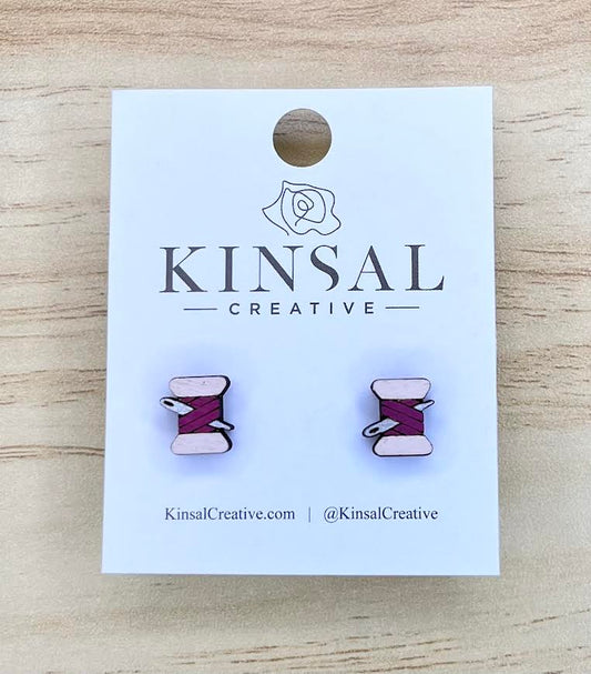 Kinsal Creative Earrings - Sewing Thread