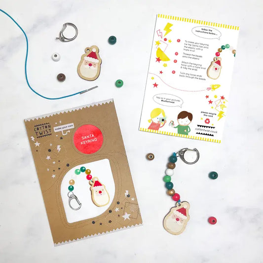 Make Your Own Santa Key Ring - Cotton Twist