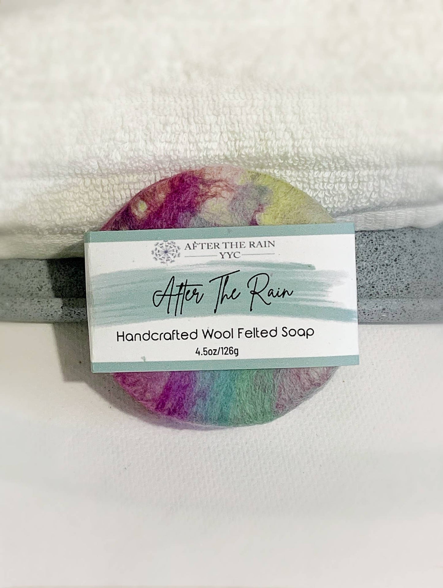 After the Rain YYC Felted Body Cleansing Soap