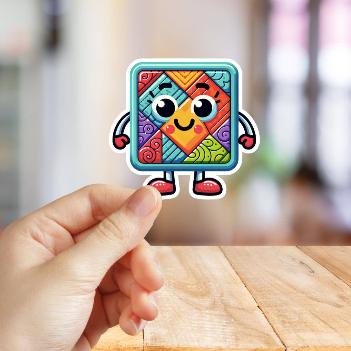 Quilting Mascot Sticker