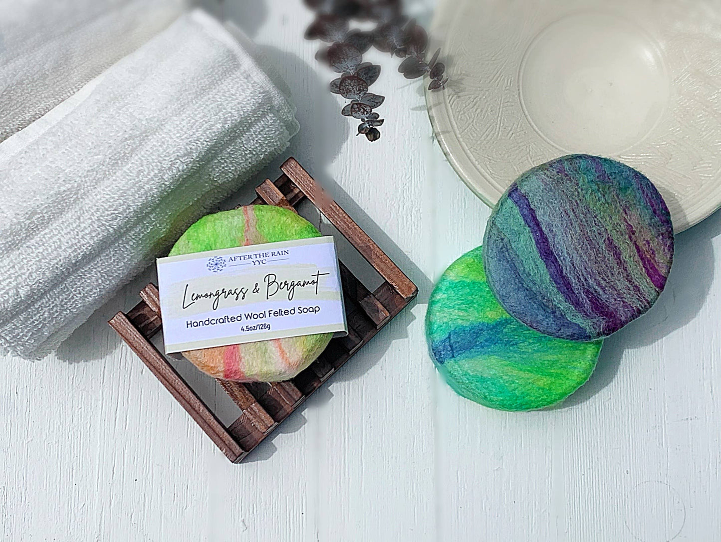 After the Rain YYC Felted Body Cleansing Soap