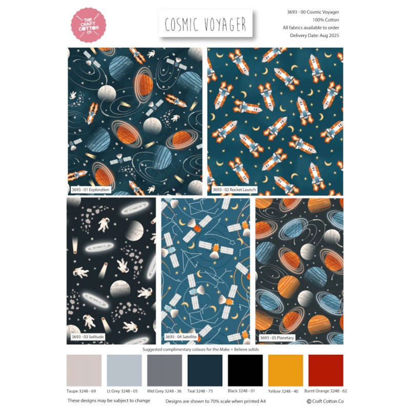 Cosmic Voyager Fat Quarter Bundle