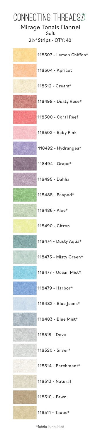 Mirage Tonal Jelly Roll - Soft