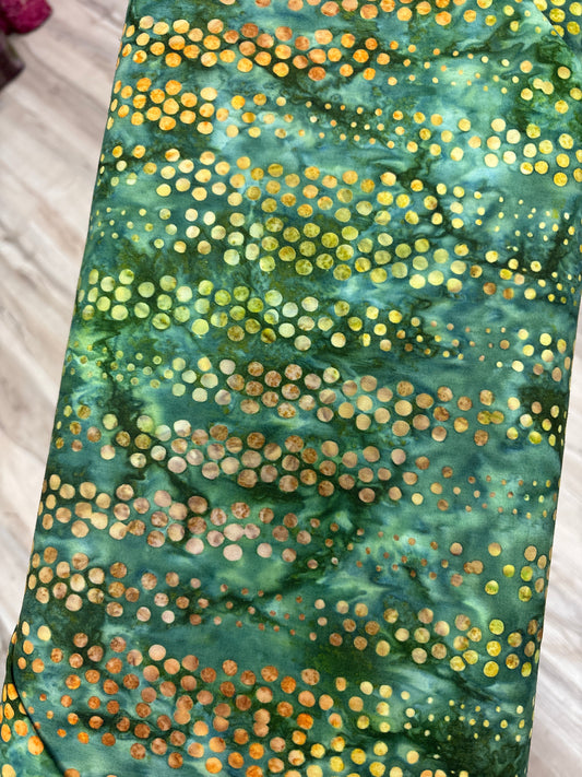 Artisan Batiks - Elemental Dots N' Spots Bubbles - Green