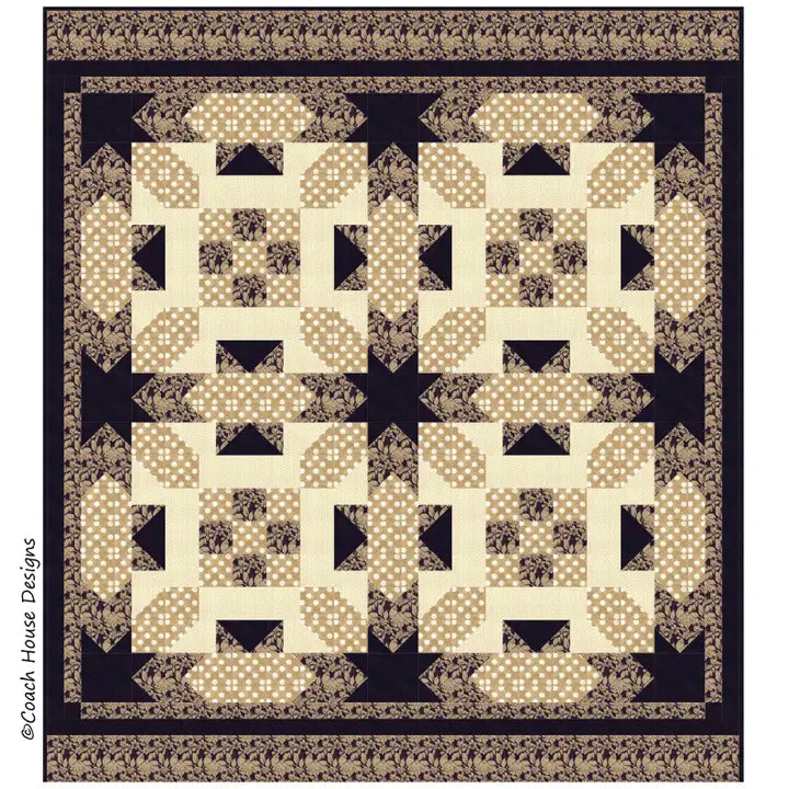 Tuxedo Quilt Pattern by Coach House Designs