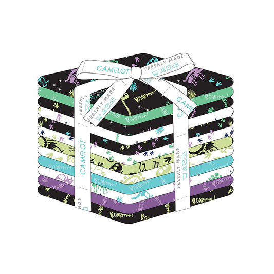 Dino Glow Fat Quarter Bundle - 12 Pieces