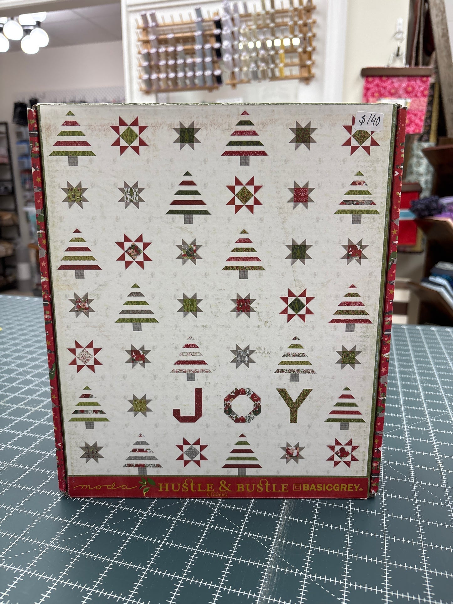 Restash #0037 - Quilt Kit - Hustle & Bustle Spread Joy - 72" x 84"