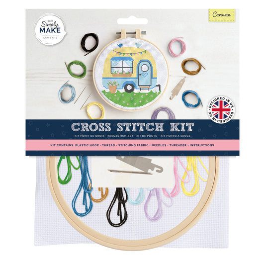 Simply Make Cross Stitch Craft Kit - Caravan Design