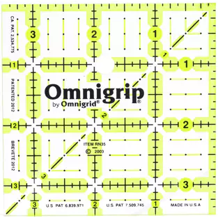 Omnigrip NEON Square Ruler - 3.5"