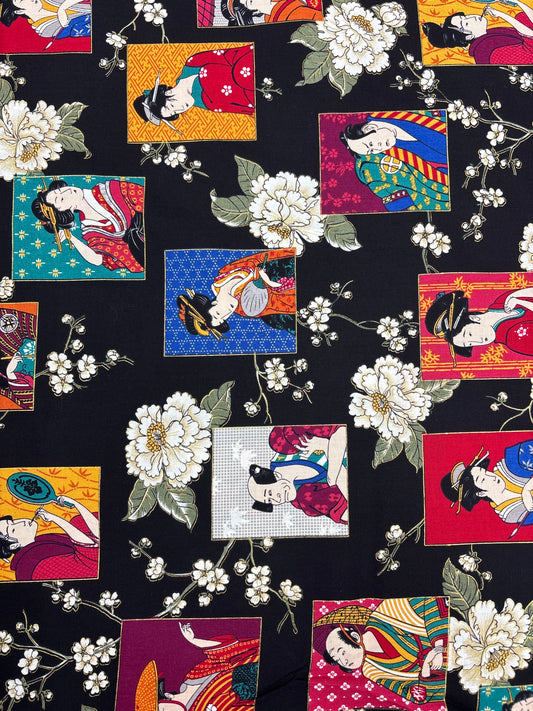 Empress Garden 3 - Portraits - Andover Fabrics