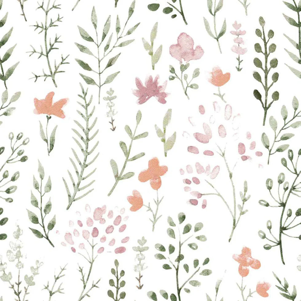 Nursery Flannel - Water Colour Flowers