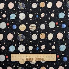 Galaxies - Planets - Figo Fabrics (Copy)