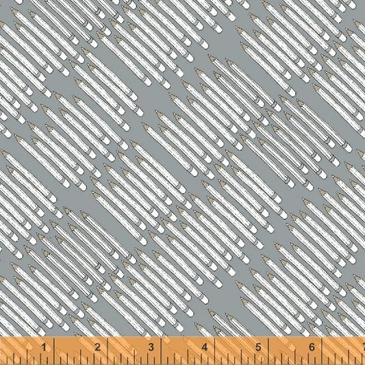 Pencil Club - Graphite - Windham Fabrics