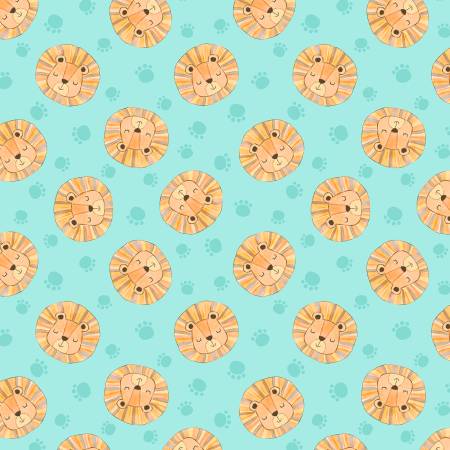 Safari Snuggles - Lions - Teal
